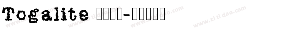 Togalite トガリテ字体转换